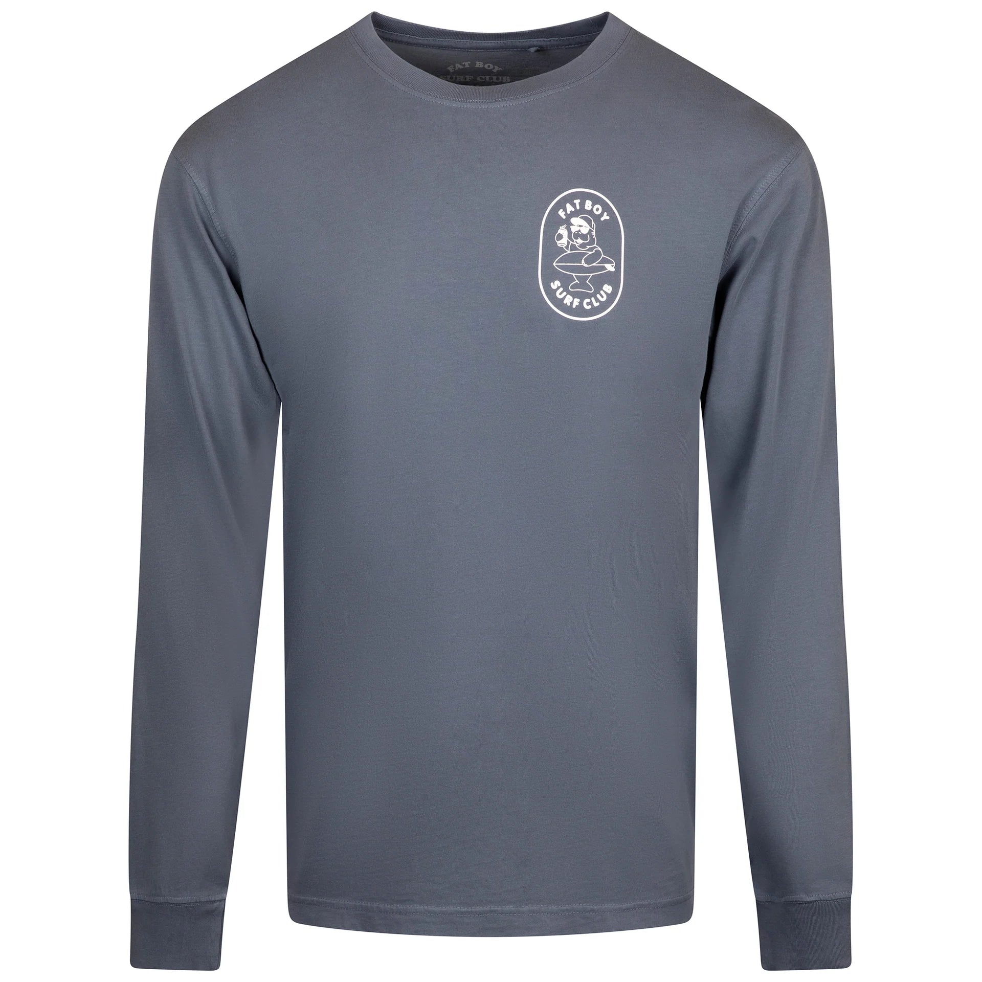 Fat Boy Surf Club: Hose Water Long Sleeve Tee - Saltwater Blue
