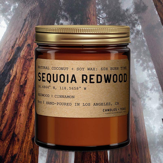 Candlefy: Sequoia Redwood California Candle: Natural Coconut Soy Wax