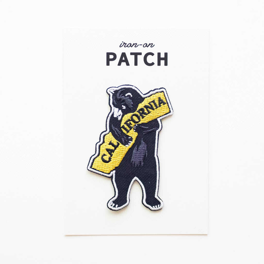 Union Made: I Love California Bear Embroidered Iron on Patch