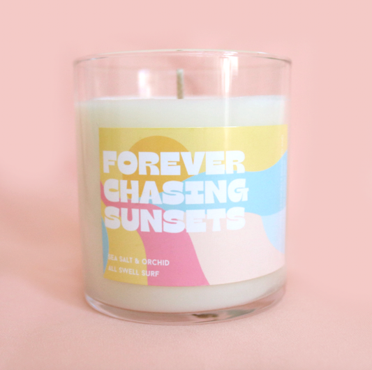 All Swell Surf: Forever Chasing Sunsets Candle