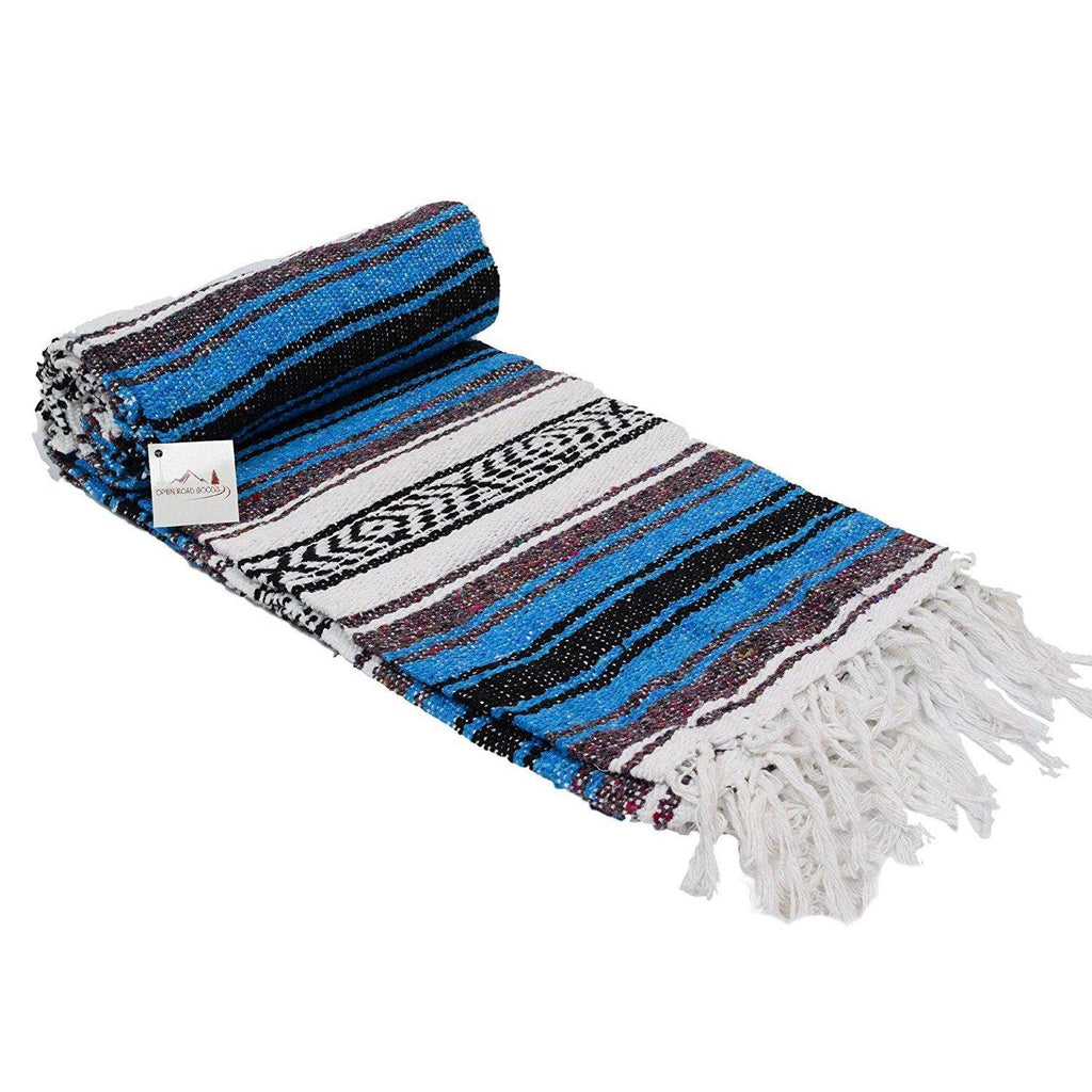 West Path: Mexican Falsa Blanket - Bright Blue