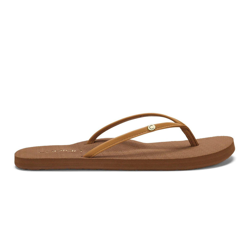 Cobian: Women's Nias Bounce Casual Flip Flop Sandal - Tan
