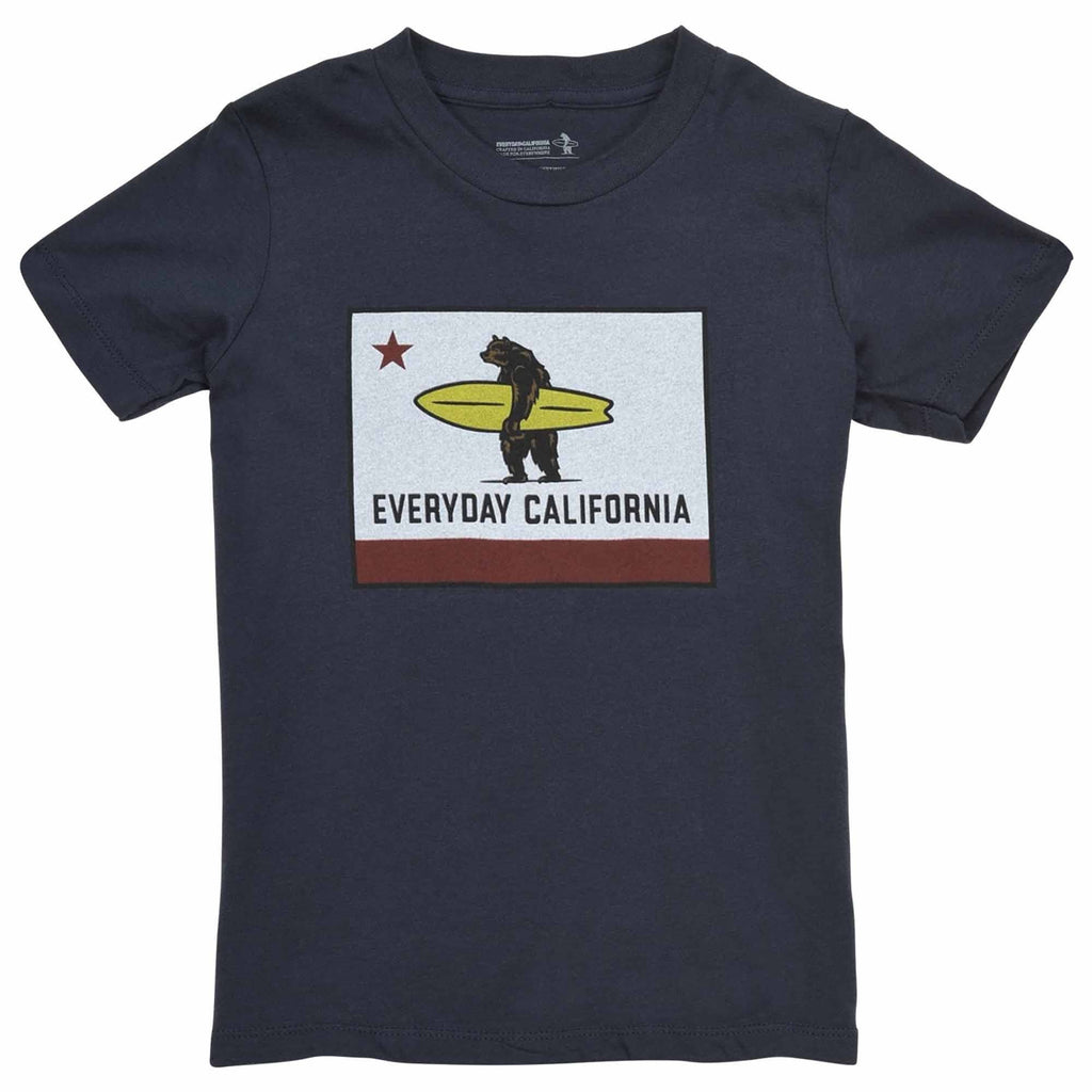 Everyday California: El Joven Tee - Kid's California Surfing Bear Tee