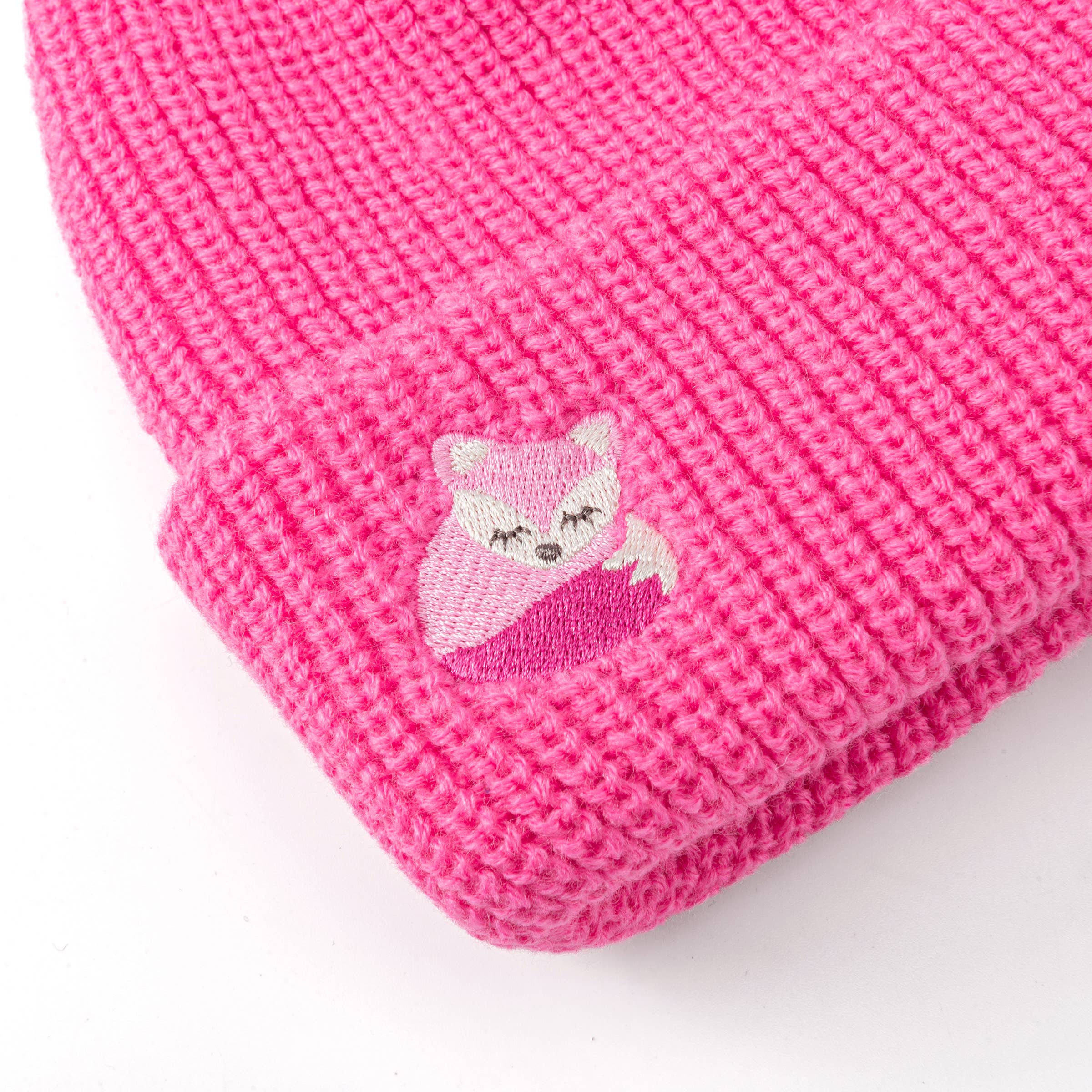 Peppercorn Kids: Knit Fox Beanie – Pink