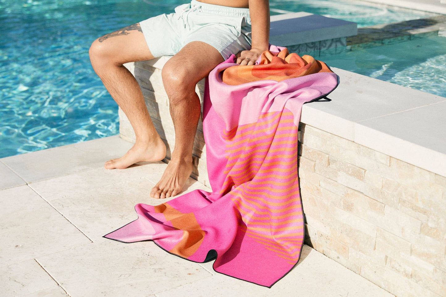 Geometry: Round Trip Beach Towel