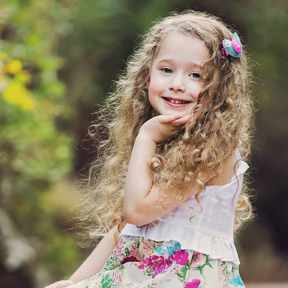 Peppercorn Kids: Little Girls Patchwork Bird Hair Clip