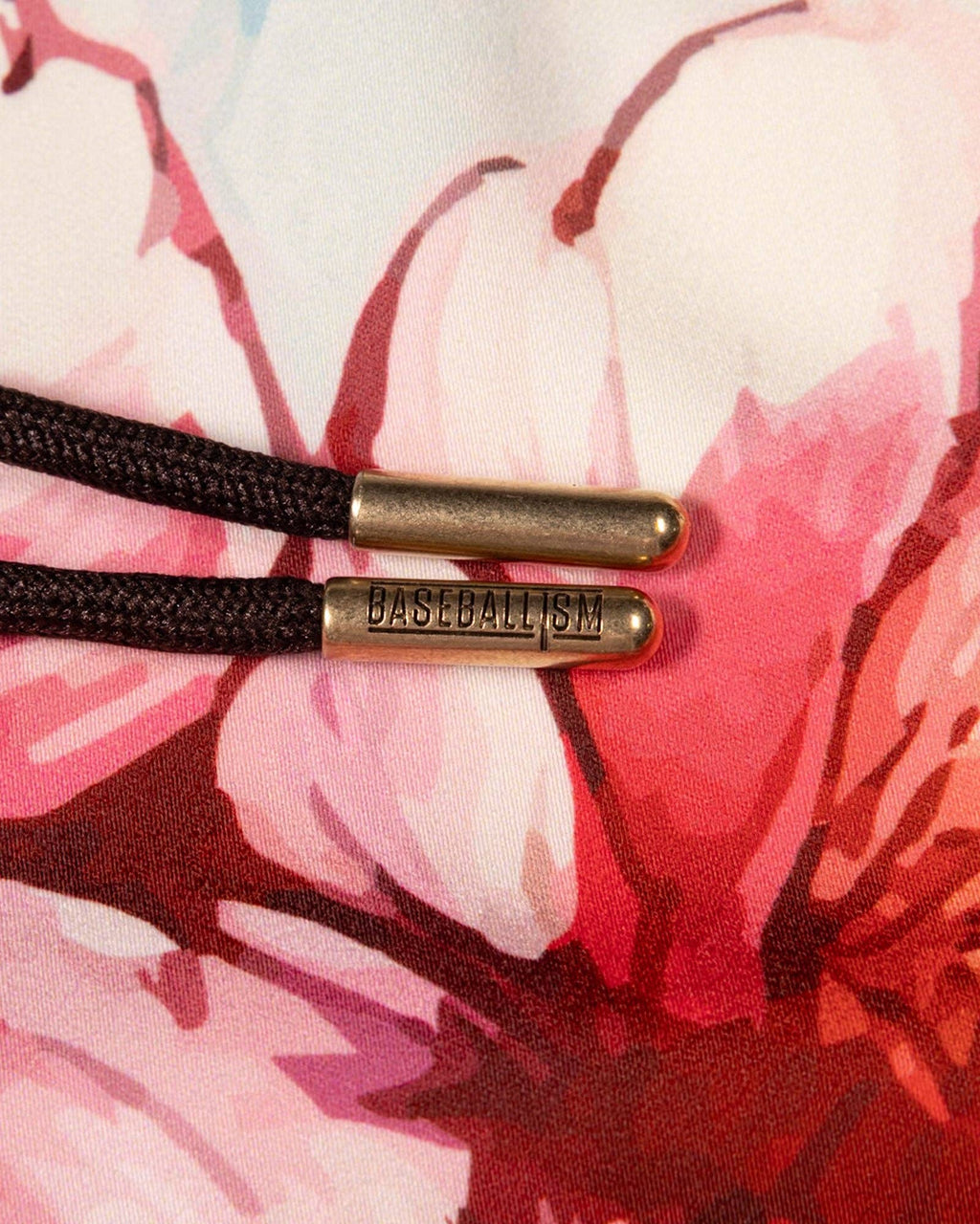 Baseballism: Cherry Blossom Baseball Diamond Lux Satin Shorts - Youth