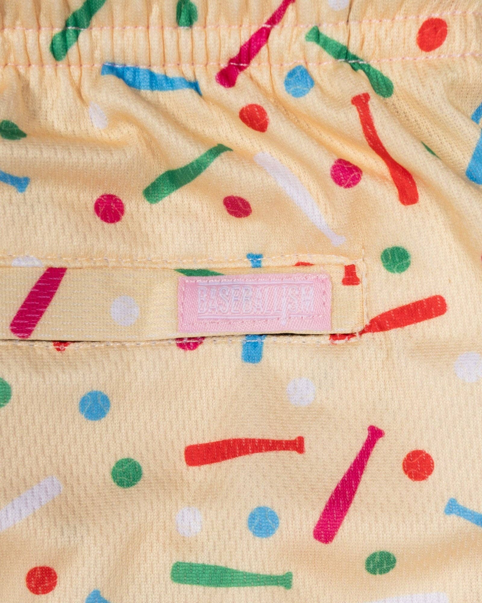 Baseballism: Batter Up Bakery Confetti Cupcake Diamond Air Mesh Shorts - Youth