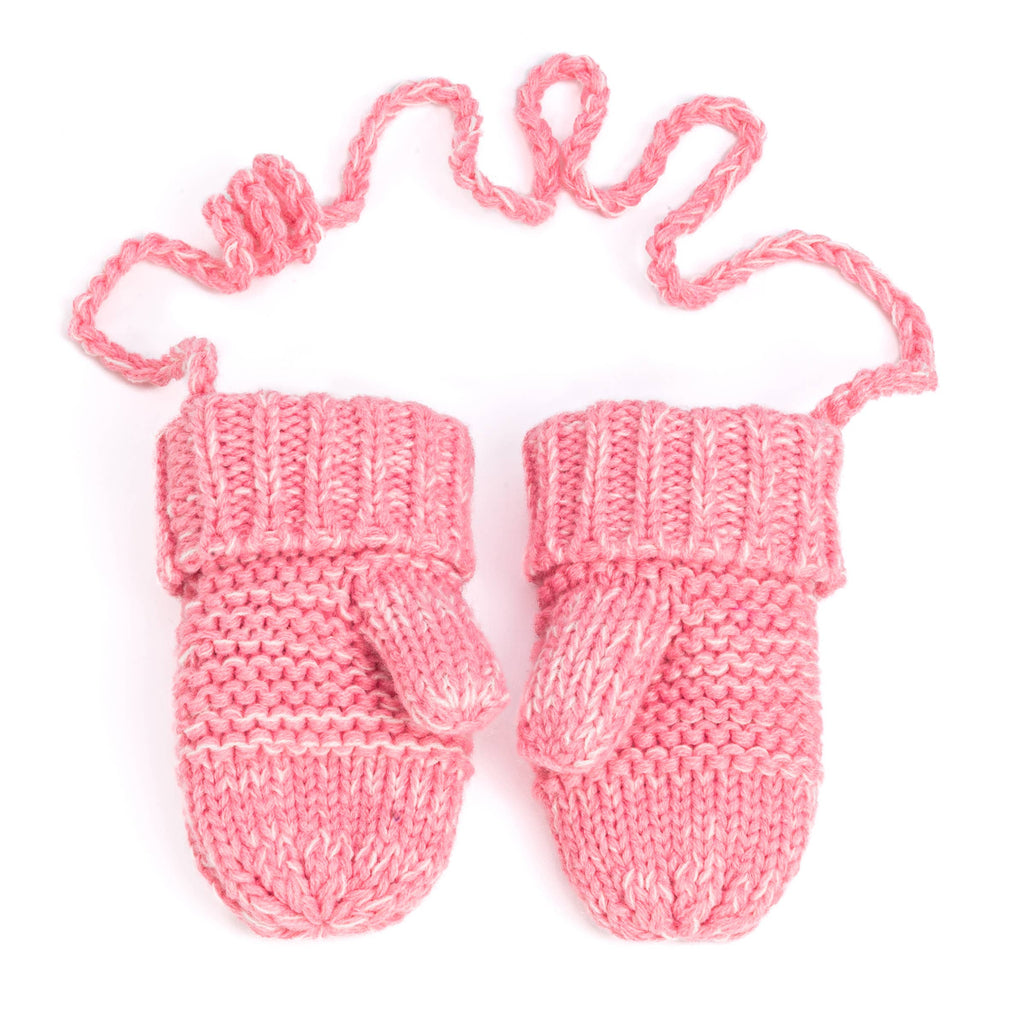 Peppercorn Kids: Knit Baby Chick Mittens - Pink