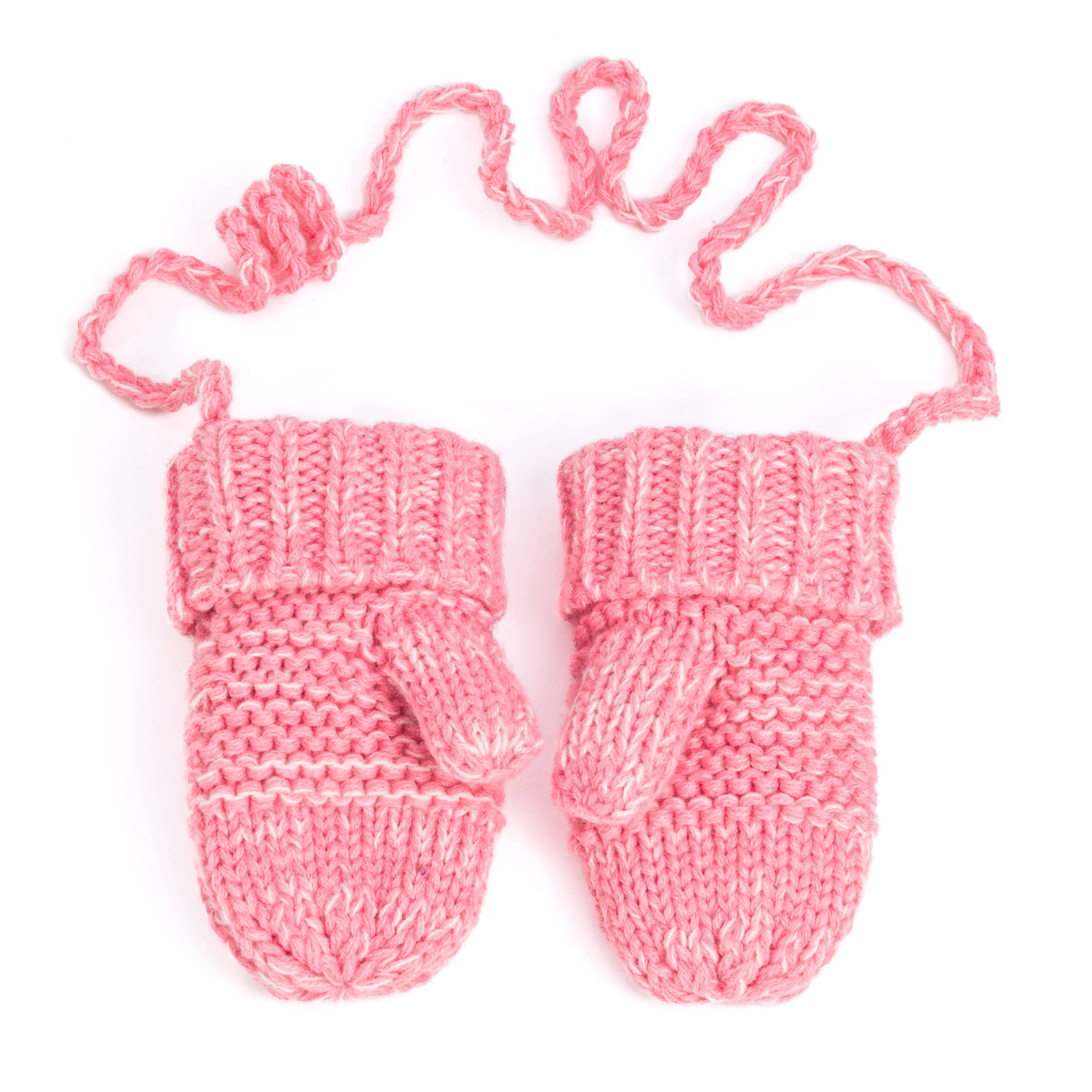 Peppercorn Kids: Knit Baby Chick Mittens - Pink