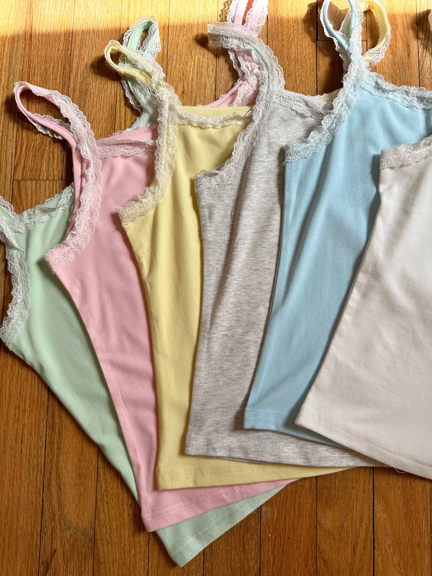 Sunkissed Coconut: Lace Cami Tanktop