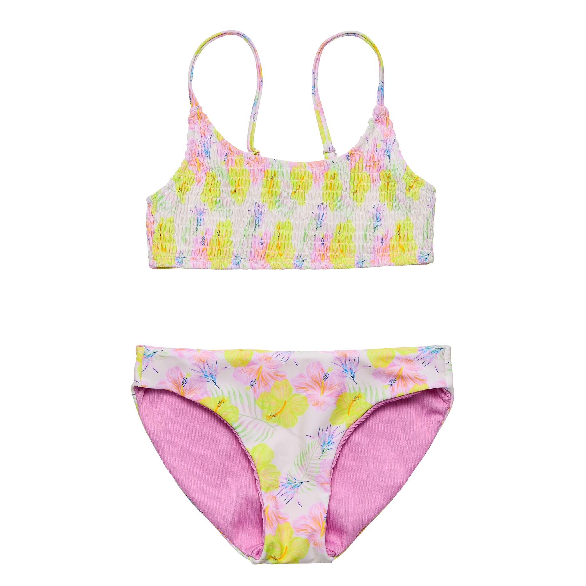 Snapper Rock Swimwear Tween Crop Bikini (Aloha Vacay)