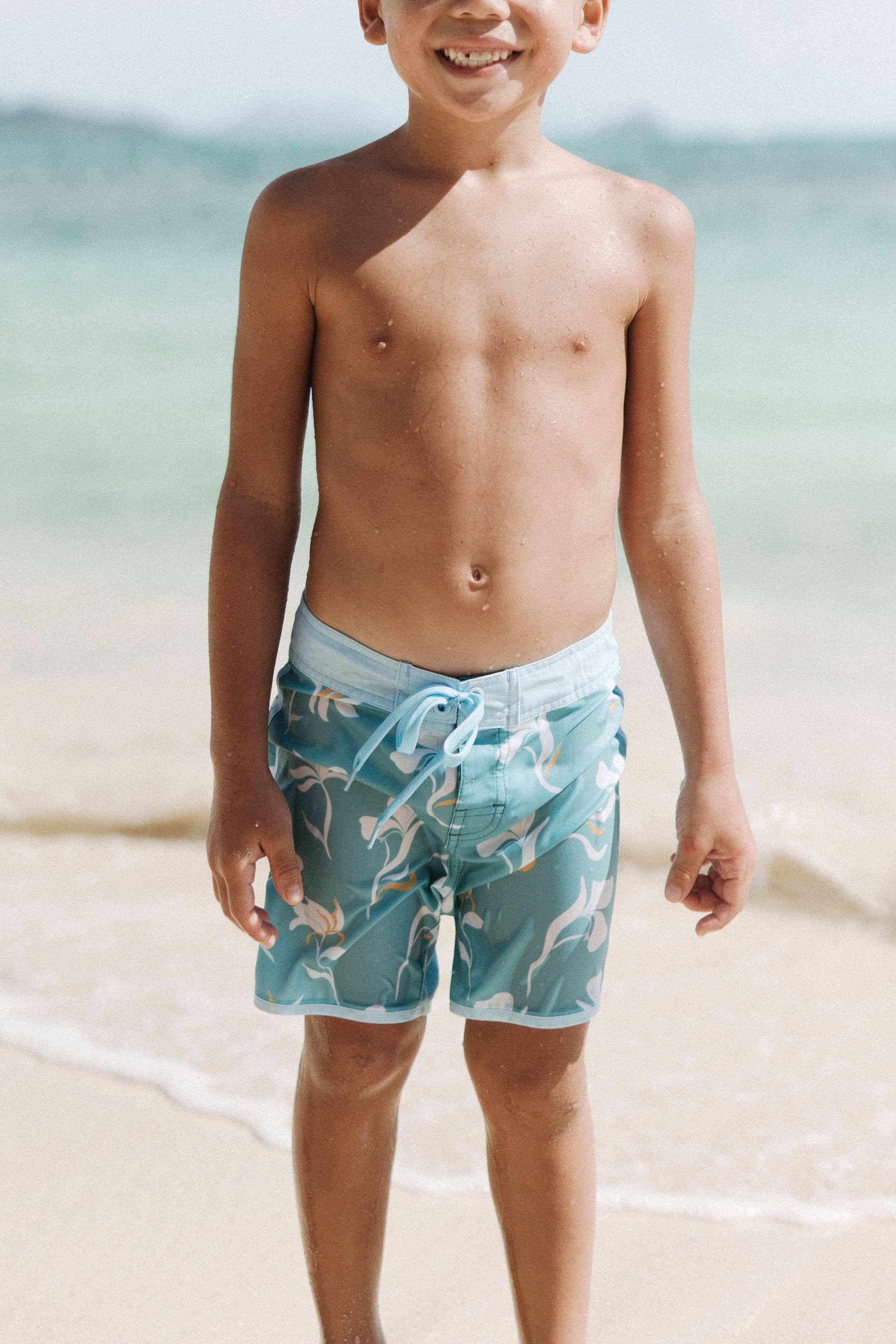 REIGN + Skye Little Boy's Boardshorts (Gingerly)