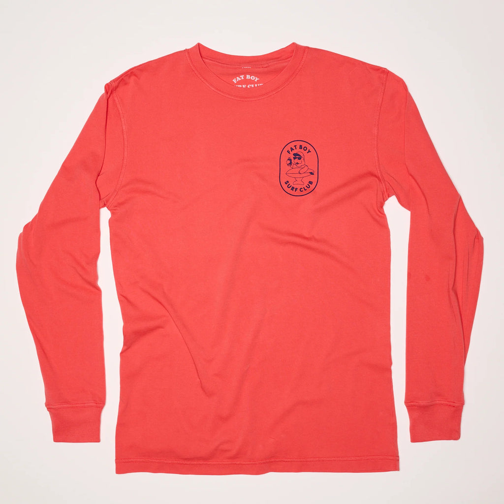 Fat Boy Surf Club: Hose Water Long Sleeve Tee - Flamingo