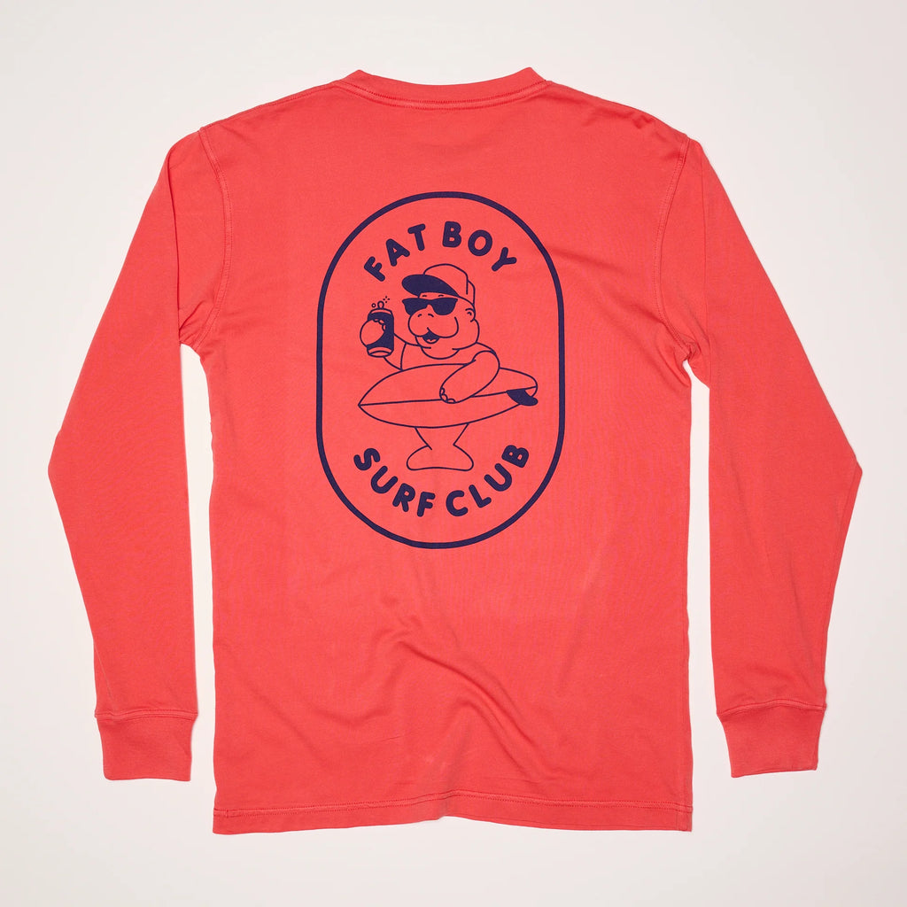 Fat Boy Surf Club: Hose Water Long Sleeve Tee - Flamingo
