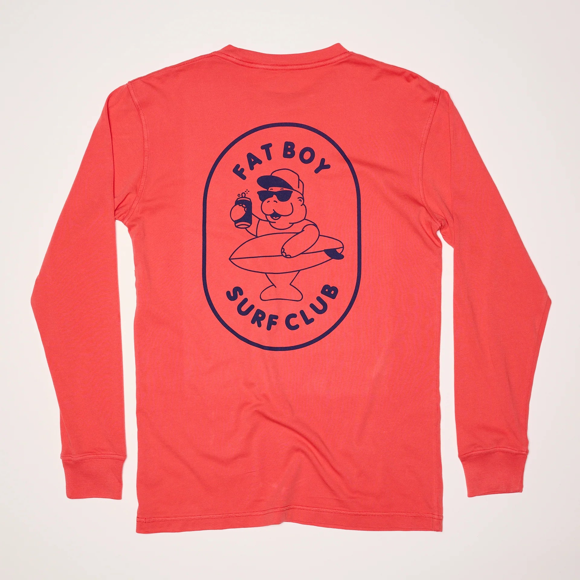 Fat Boy Surf Club: Hose Water Long Sleeve Tee - Flamingo