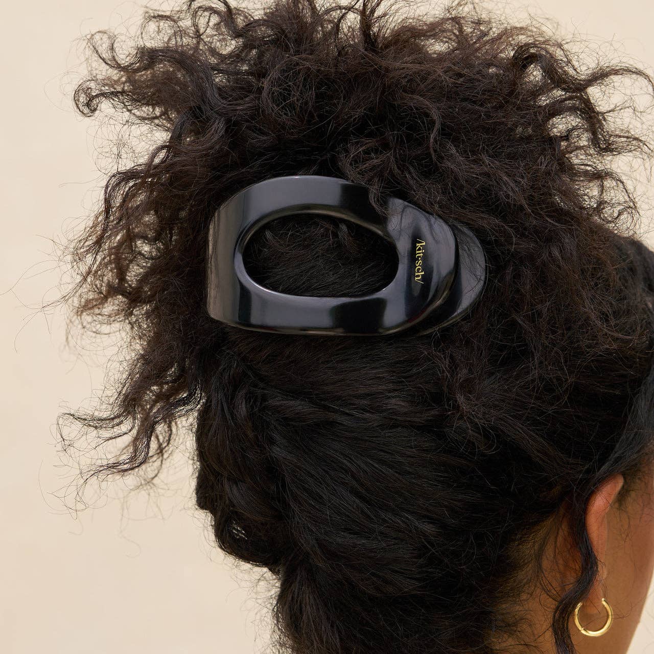 KITSCH: Large Flat Cloud Clip - Black