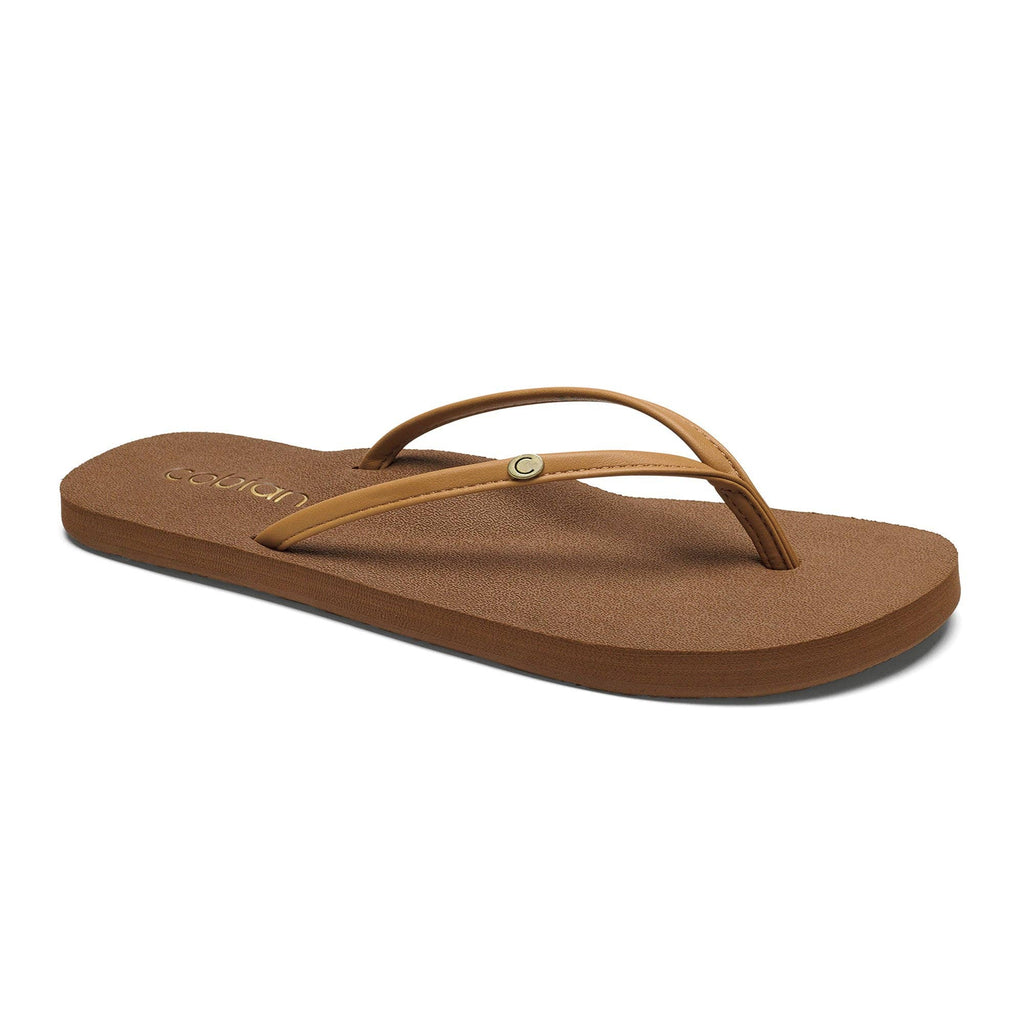 Cobian: Women's Nias Bounce Casual Flip Flop Sandal - Tan