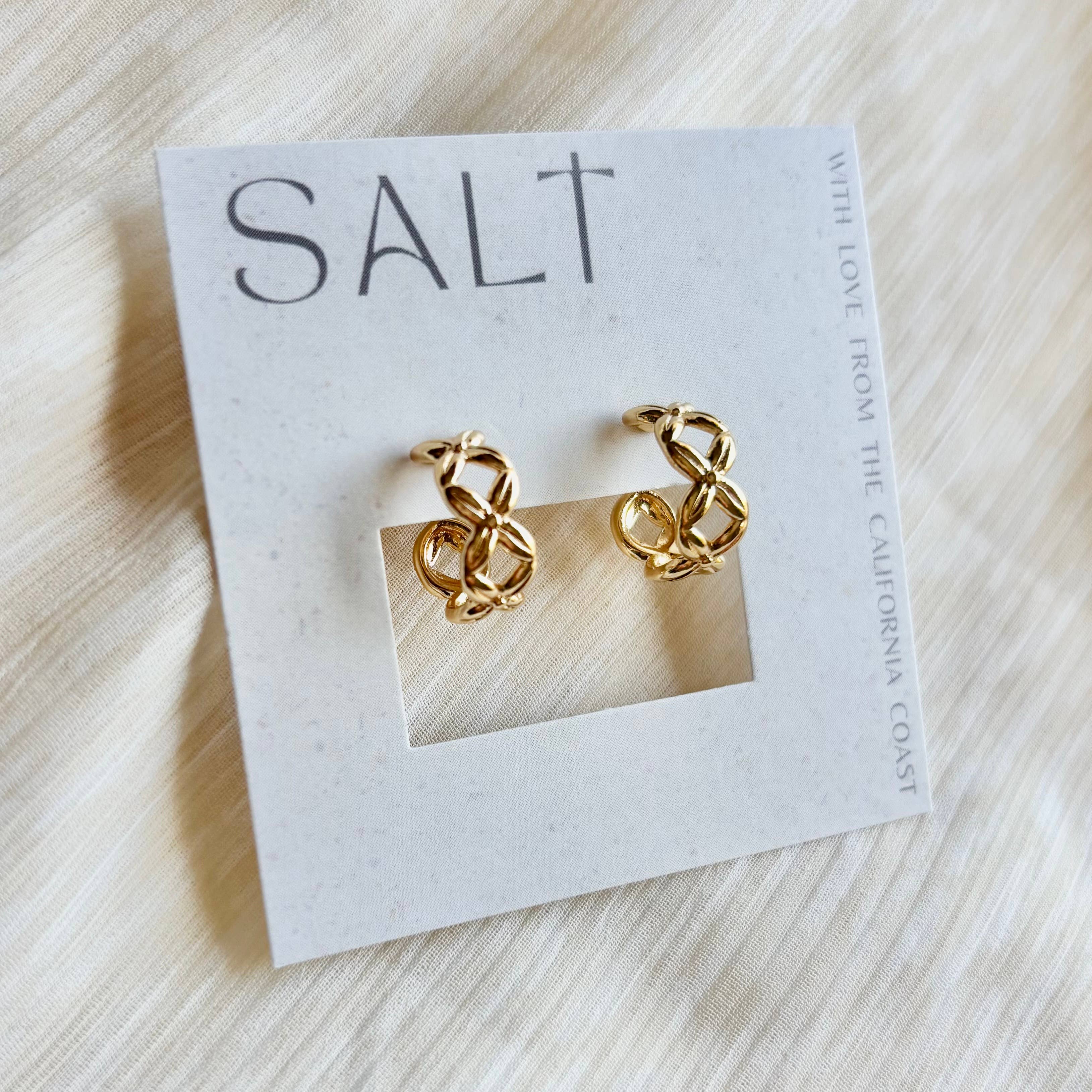 SALT by Sarah Curtis: Criss-Cross Hoop Earrings