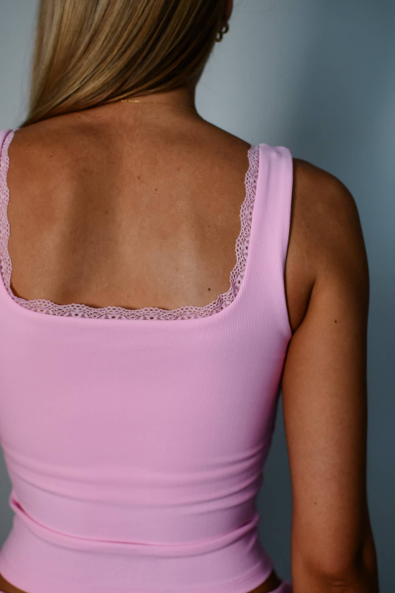 TooLooLah: Luxe Lace Tank Top - Pink