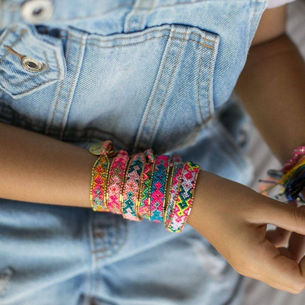 Love Is Project Bali Friendship Bracelet (Electric Feel)