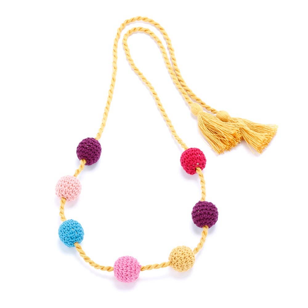 Peppercorn Kids: Girls Knit Bead Necklace