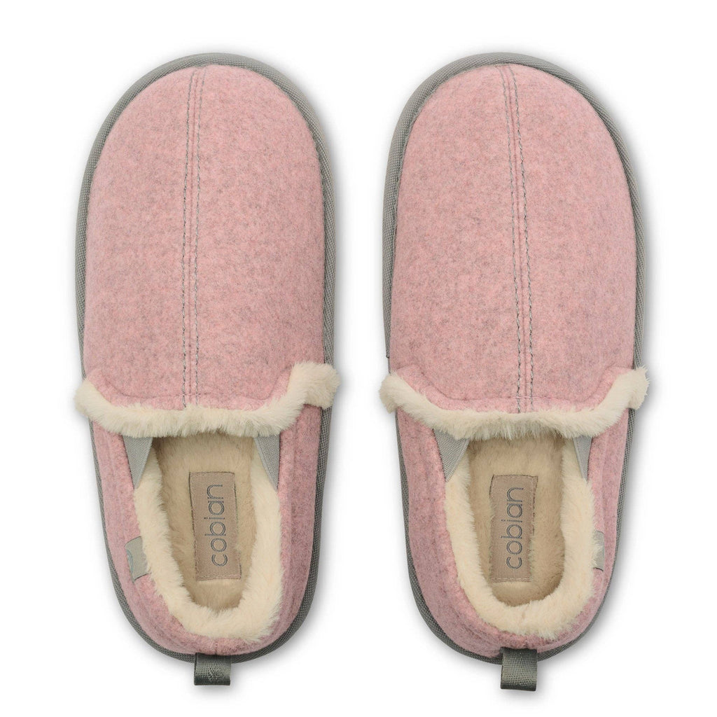Cobian: Women's Carmel Moccasin - Pink Warm and Fuzzy Slipper