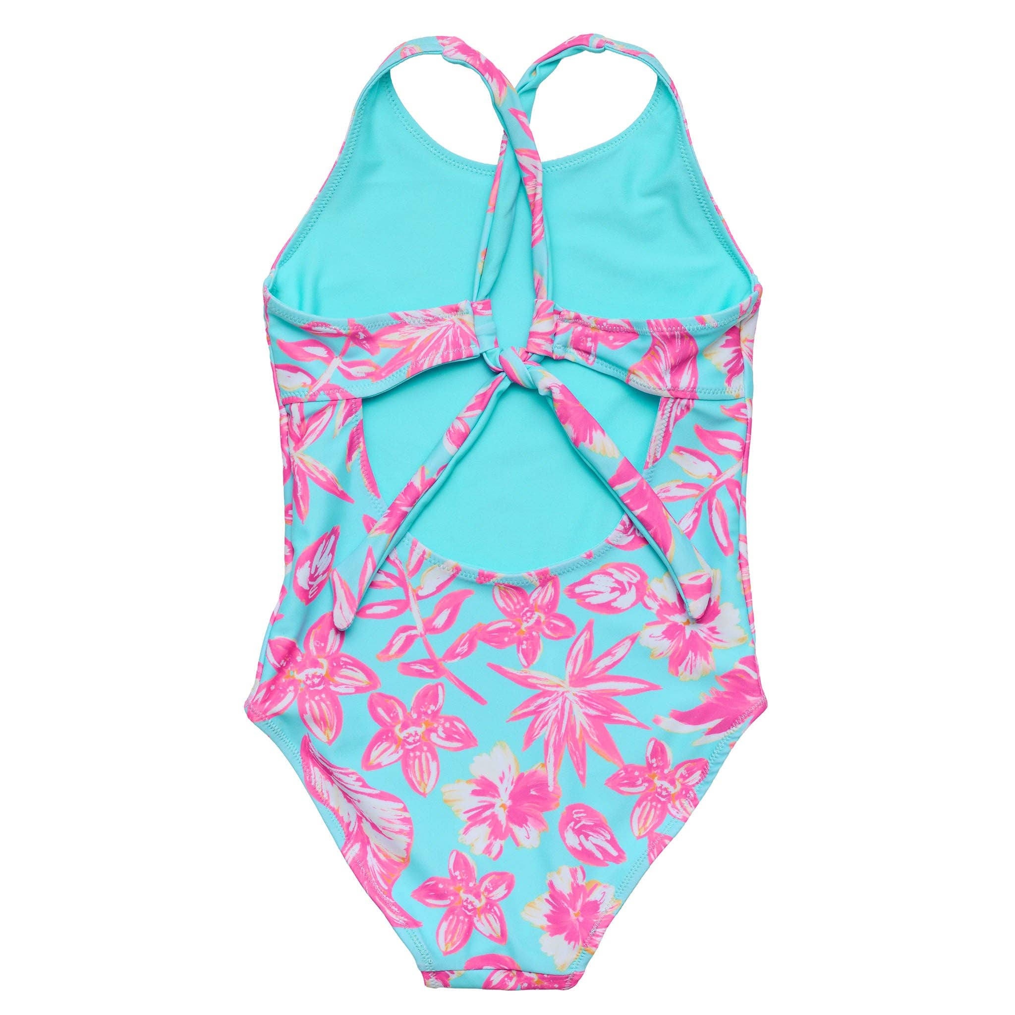 Snapper Rock Swimwear Tween X-Back Swimsuit (Tropical Glow)