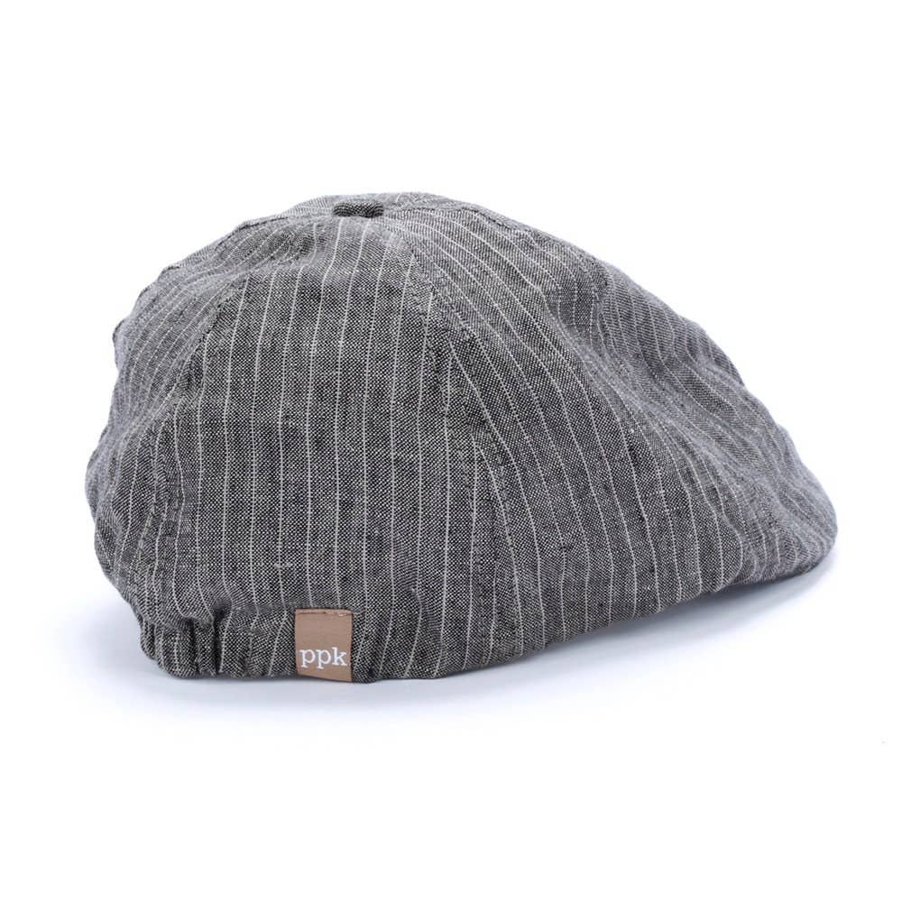 Peppercorn Kids: Vintage Wash Newsboy Cap - Smokey Grey