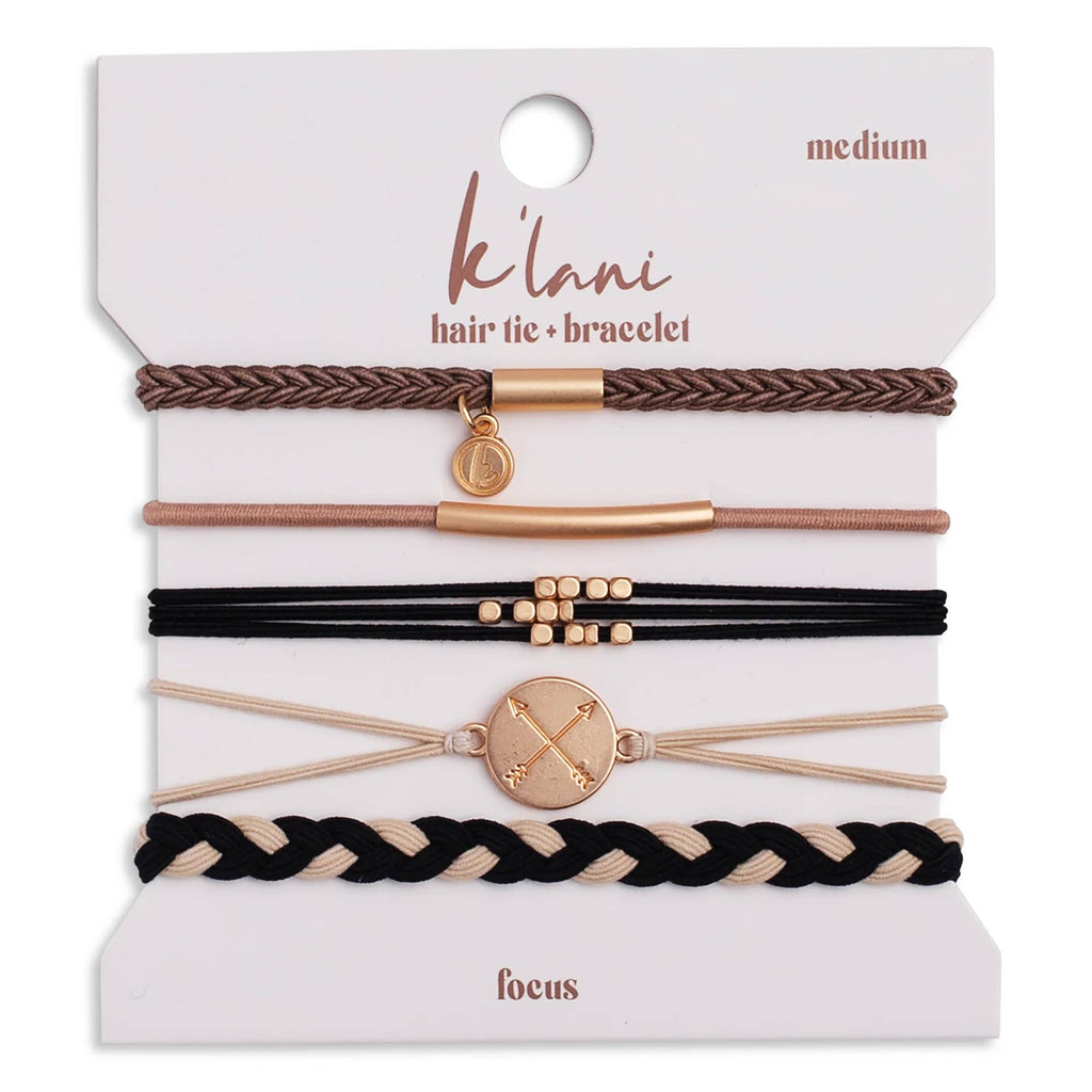 K'Lani: Focus Hair Tie Bracelets