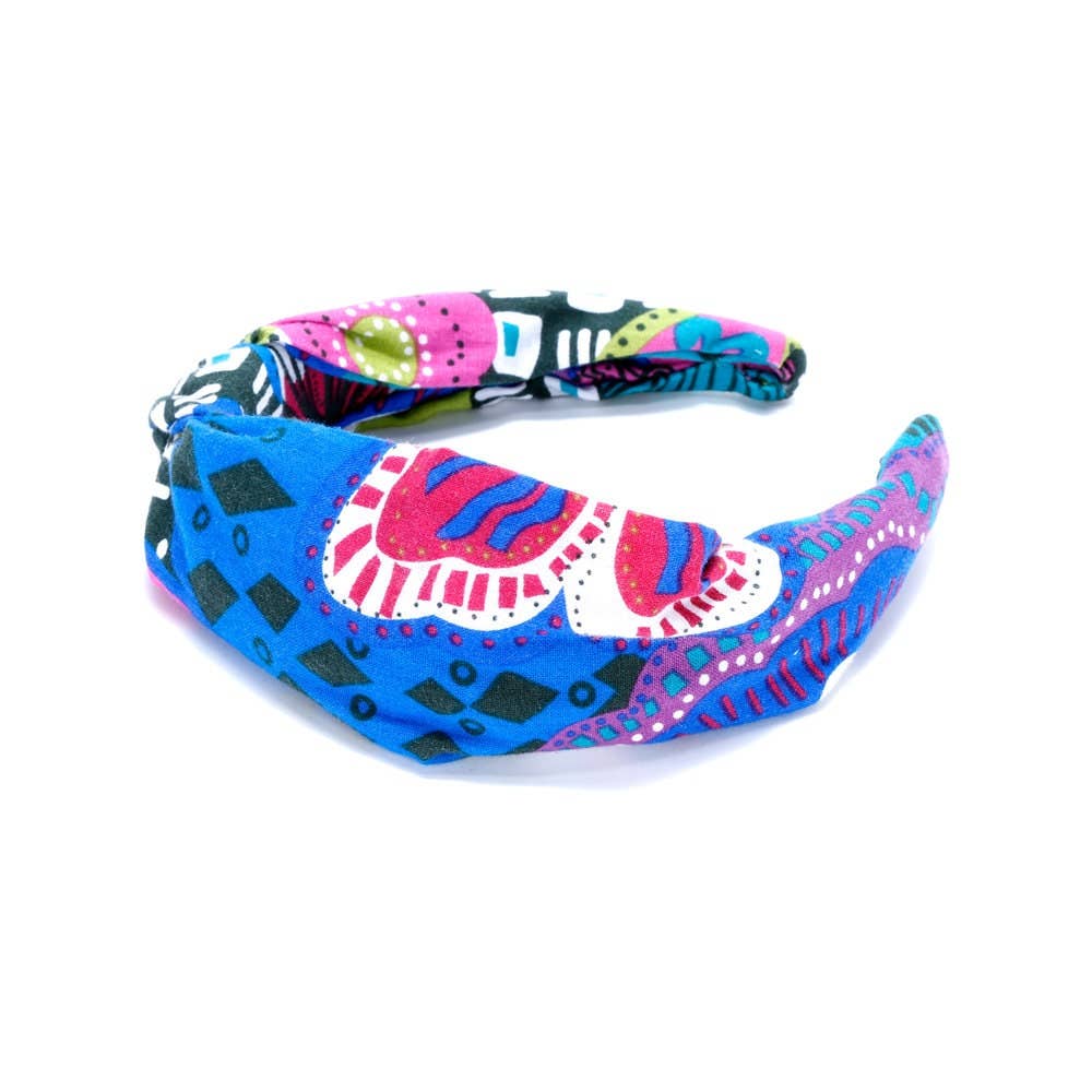 Peppercorn Kids Exotic Print Knotted Headband - Multicolor