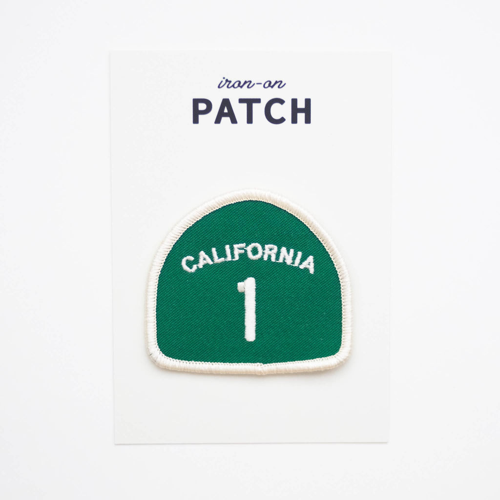 Union Made: California Pacific Coast Highway 1 Embroidered Iron on Patch
