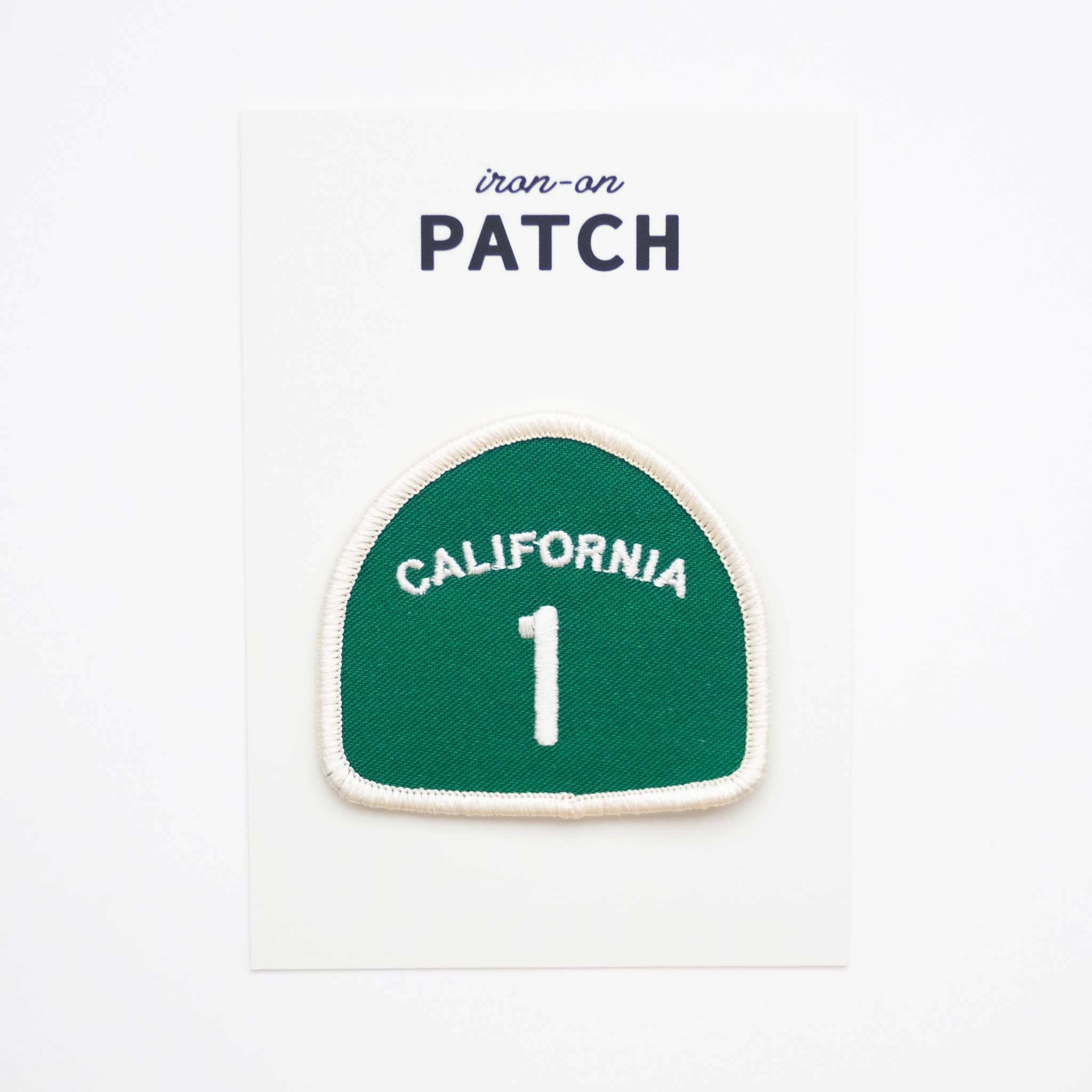 Union Made: California Pacific Coast Highway 1 Embroidered Iron on Patch