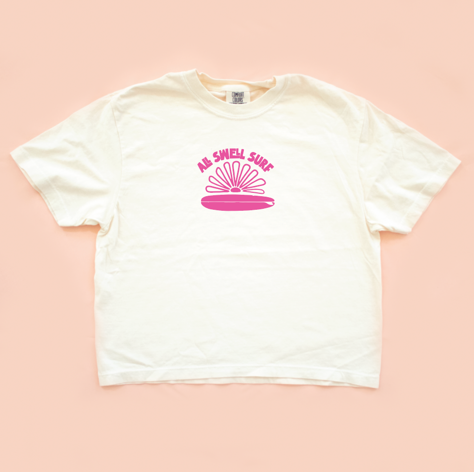 All Swell Surf: Surfer Girls Bloom Boxy Tee - Adult