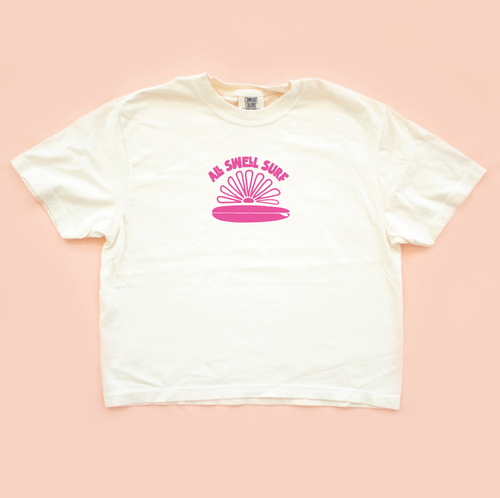 All Swell Surf: Surfer Girls Bloom Boxy Tee - Adult