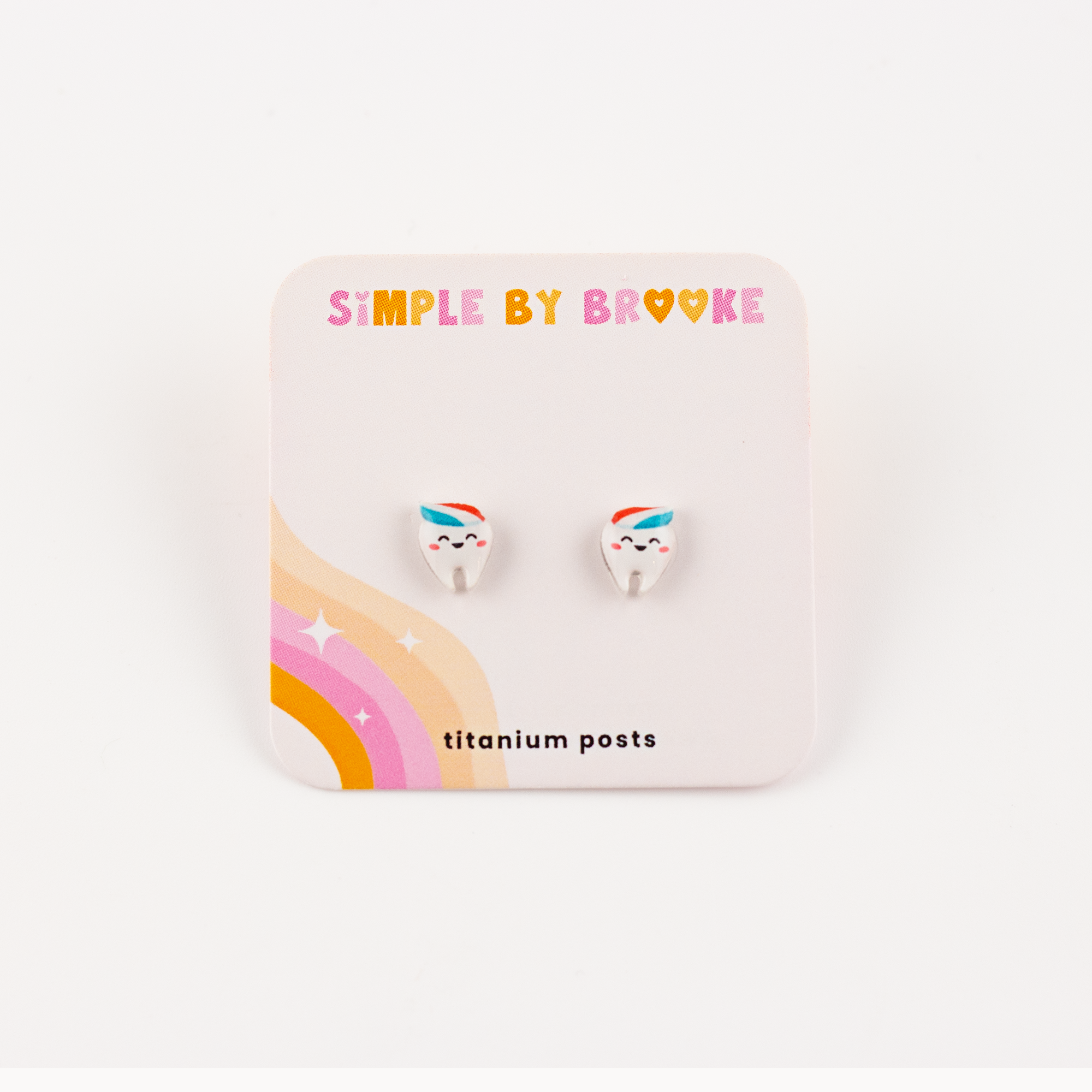 Simple By Brooke: Kawaii Tooth Earrings