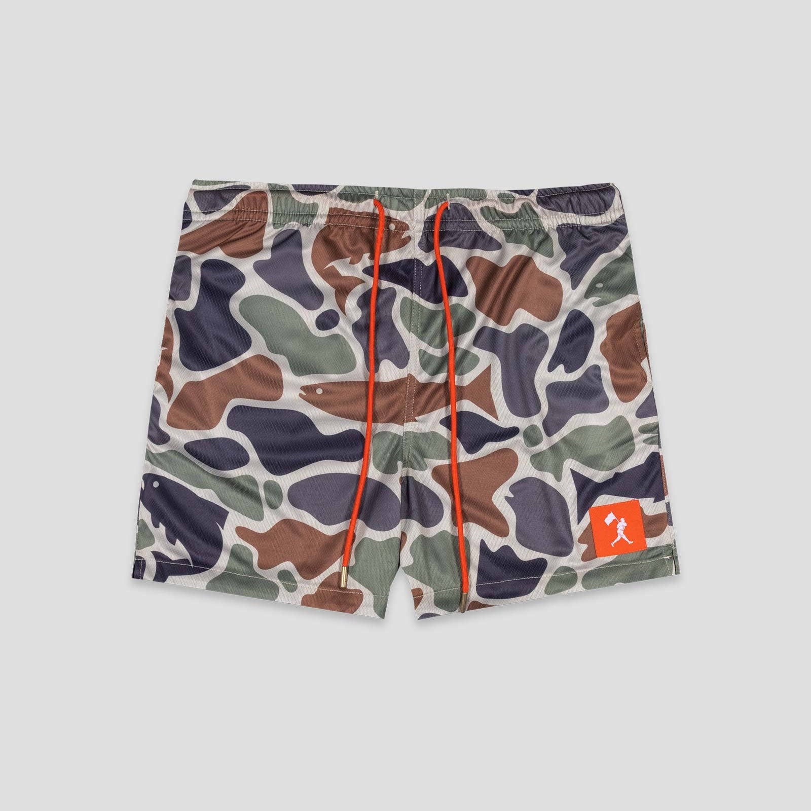 Baseballism: Fishing Club Angler Camo Diamond Air Mesh Shorts - Youth