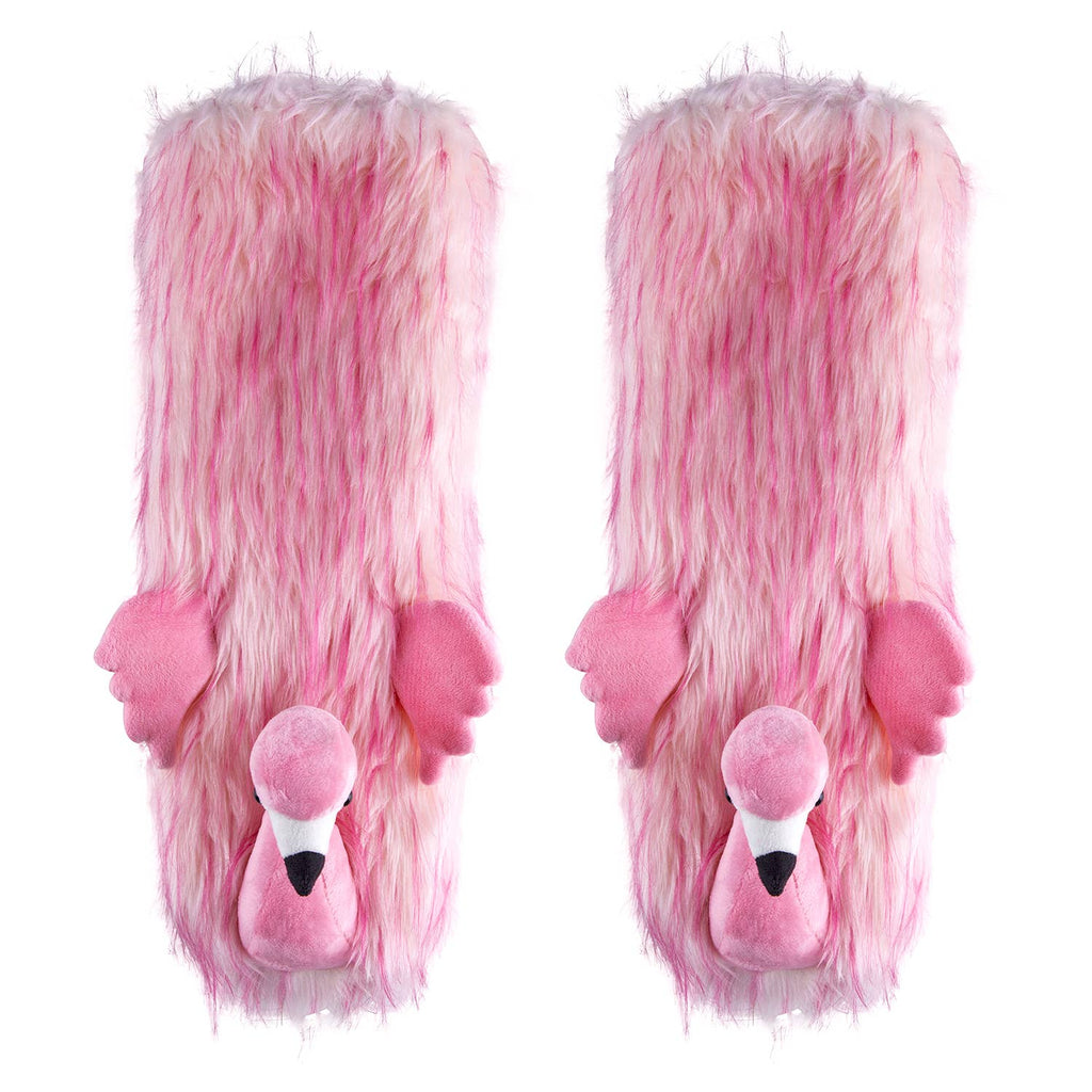 Oooh Yeah: Adult Flamingo Time Non-Slip Slipper Socks