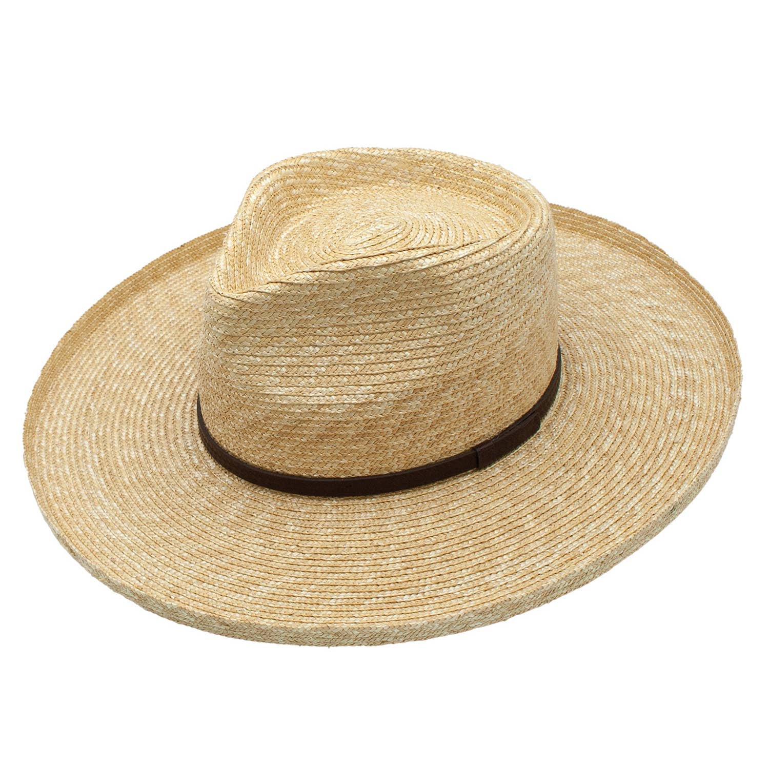 Peter Grimm: Charleston Braided Wheat Wide Brim Band Beach Resort Hat