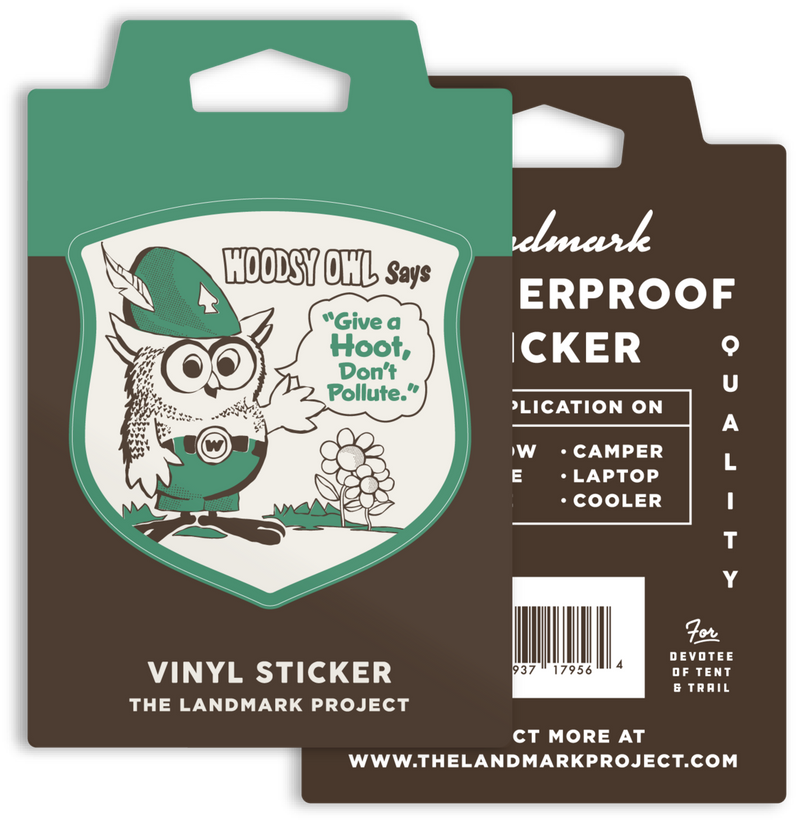 The Landmark Project: Woodsy Says Sticker