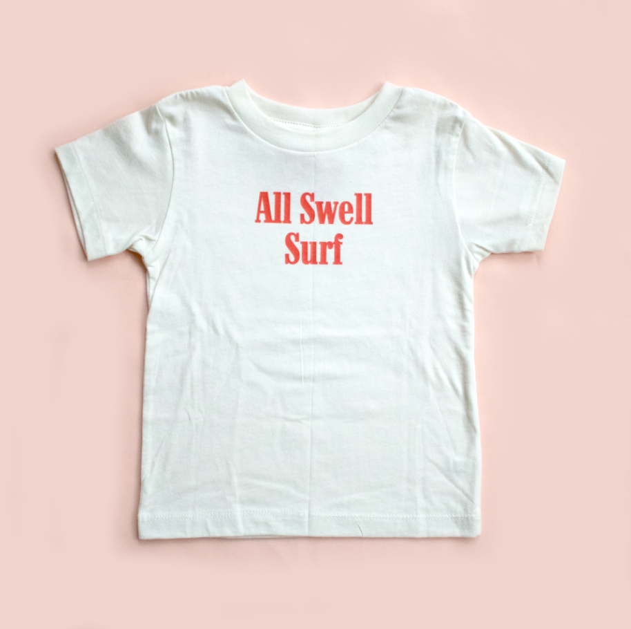 All Swell Surf: Kids Ride 'Em Cowgirl Surf Tee