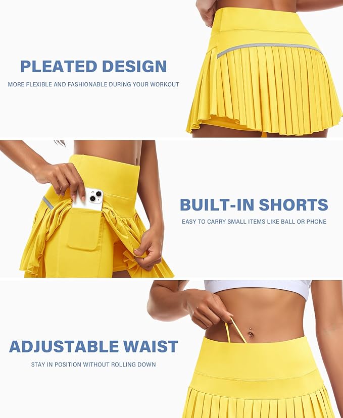 Team MHO - Add-On: Team Bottoms (Butter Yellow Tennis Skirt)