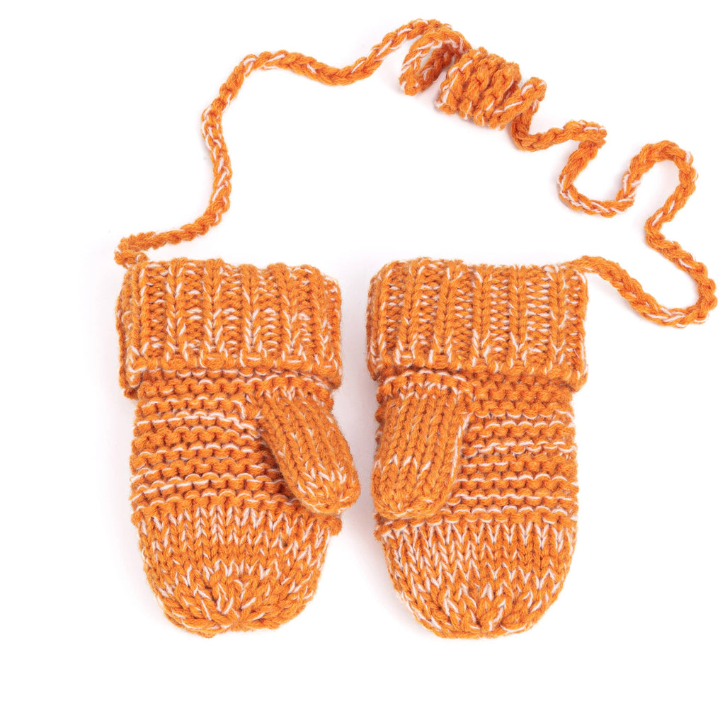 Peppercorn Kids: Knit Chick Mittens - Spiced Orange