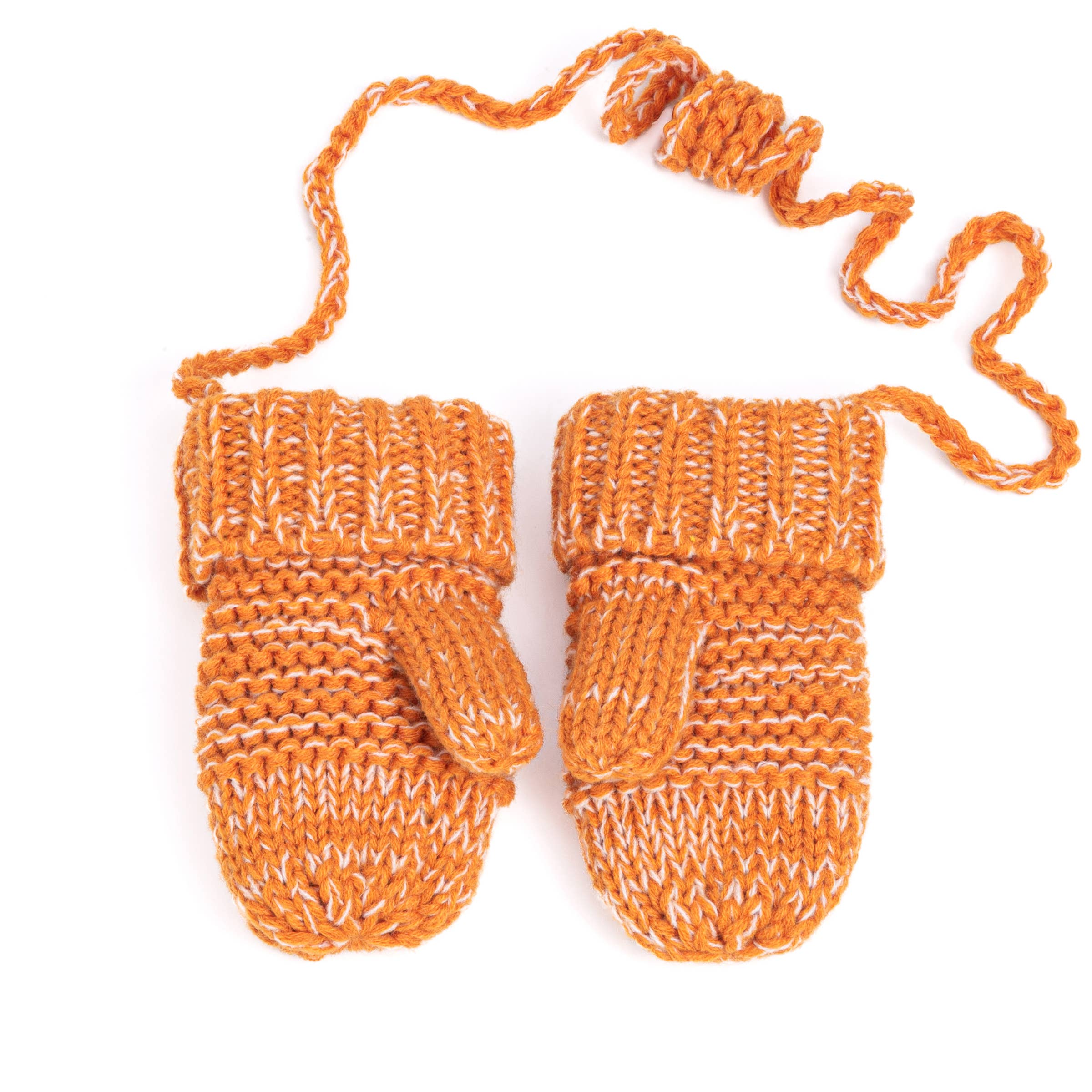 Peppercorn Kids: Knit Chick Mittens - Spiced Orange