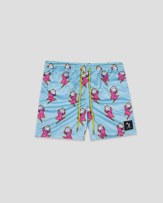 Baseballism: Electric Arms Diamond Air Mesh Shorts (Blue) - Youth