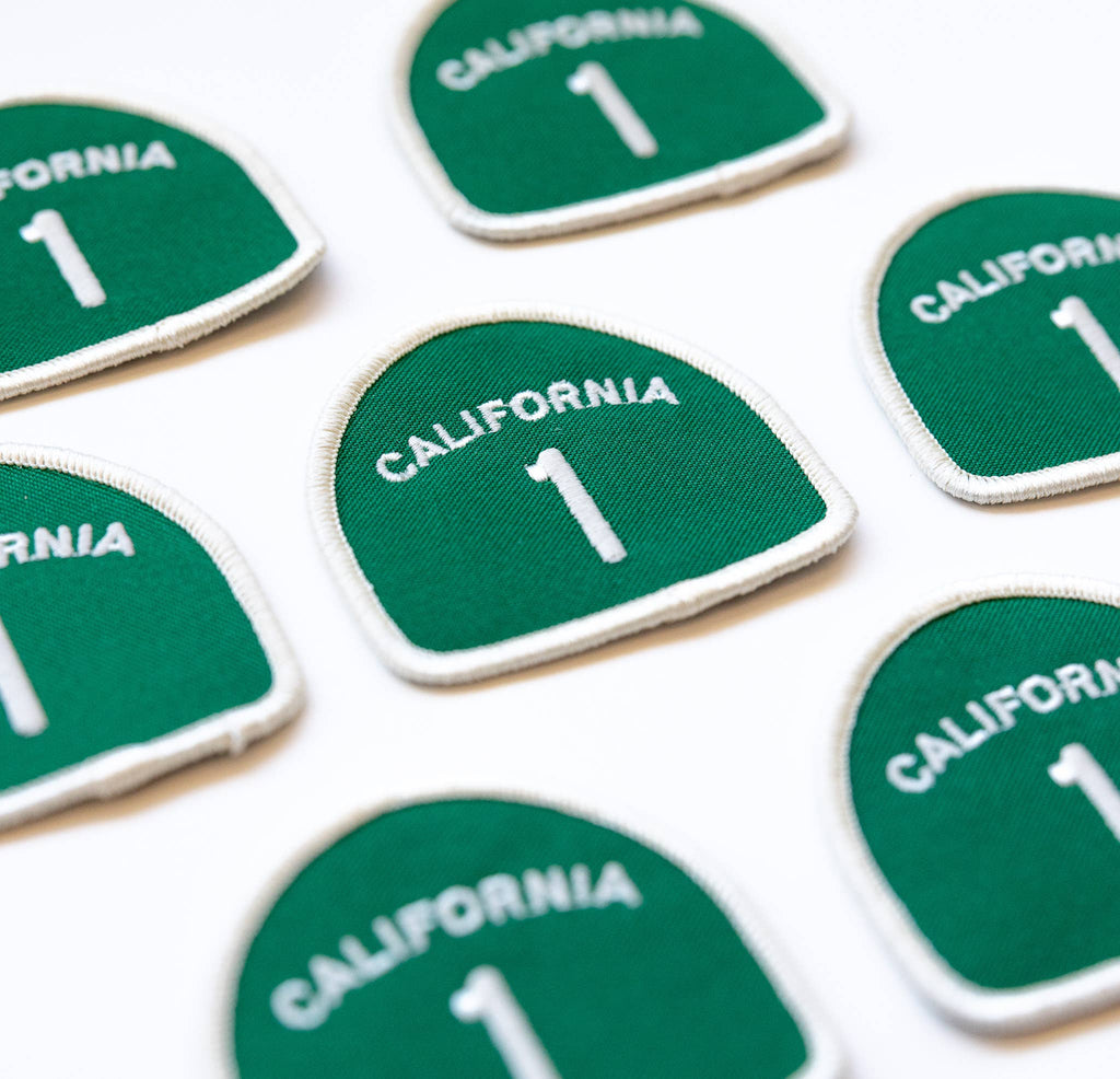 Union Made: California Pacific Coast Highway 1 Embroidered Iron on Patch
