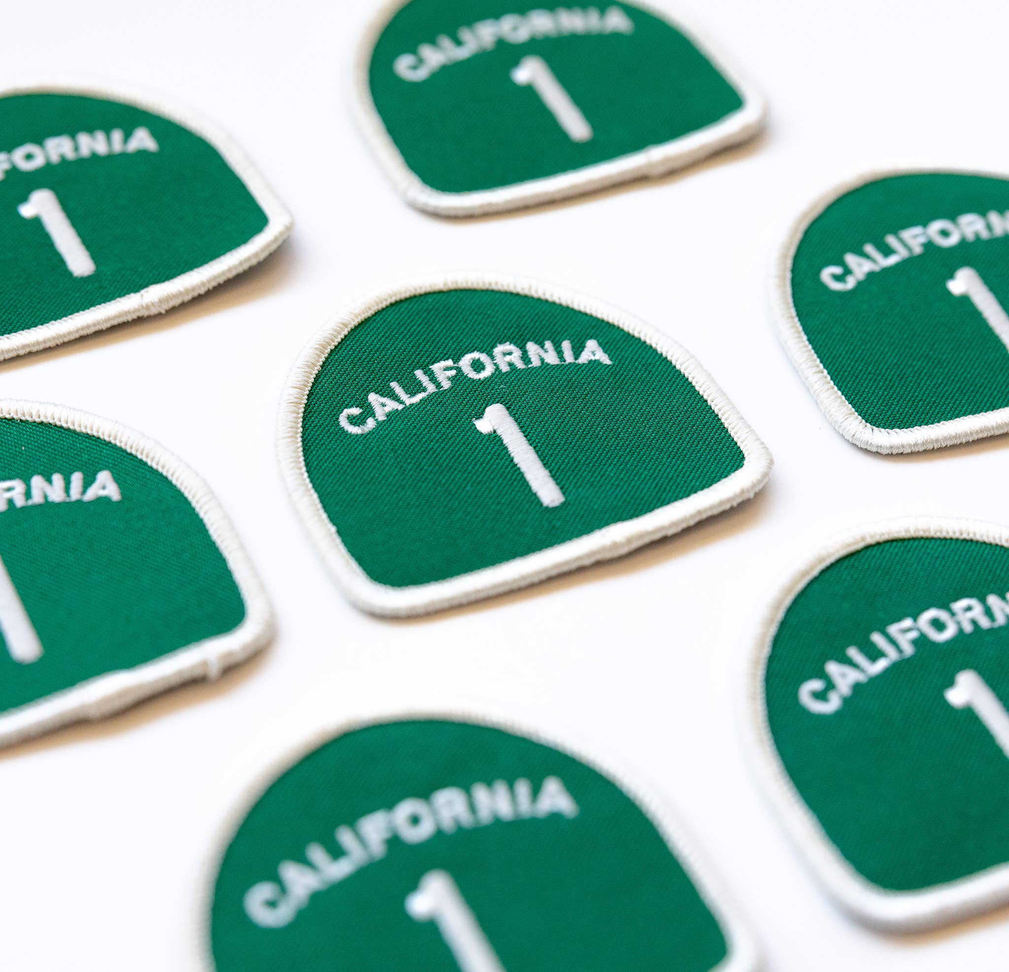 Union Made: California Pacific Coast Highway 1 Embroidered Iron on Patch