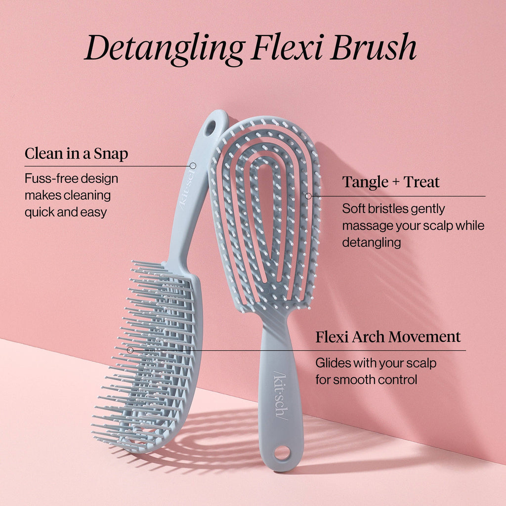 KITSCH: Detangling Flexi Brush - Haze Blue