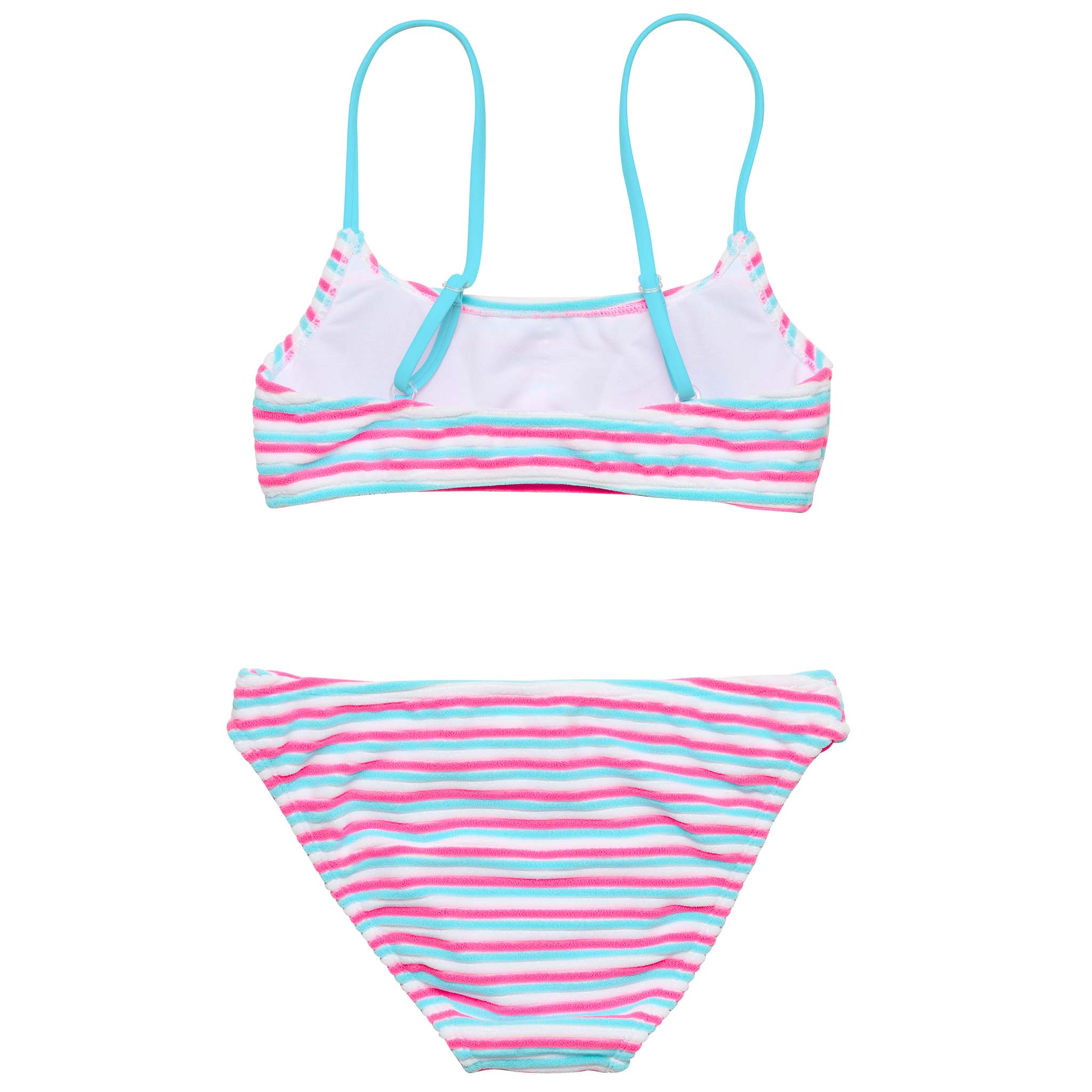 Snapper Rock Swimwear Tween Crop Bikini (Sorbet Stripe)