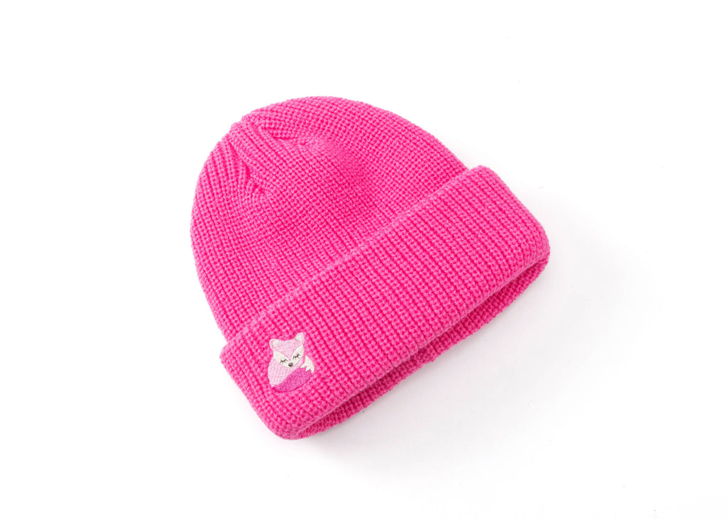 Peppercorn Kids: Knit Fox Beanie – Pink